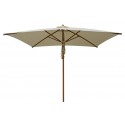 Holz-Sonnenschirm Tango 200x240 cm natur Holz-Sonnenschirm Tango 200x240 cm natur