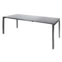 Ausziehtisch Fiberglas Luzern 160/220x90 cm anthrazit Schaffner