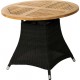 Teaktisch Loomus schwarz rund 100 cm Zebra