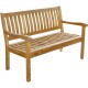 Teak Bank President 130 cm Zebra