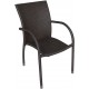 Geflecht-Sessel Milano nero von Zebra