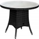 Geflecht-Tisch Mary nero rund 90 cm von Zebra