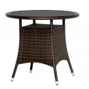Geflecht Tisch Wien rund 80 cm von Siena Garden