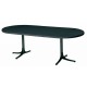 Ausziehtisch Fiberglas oval 160/218 x 95 cm Schaffner