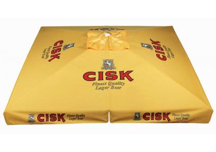 Werbe Schirm Gastro Clip 300x300 cm