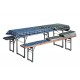 Bierbankauflage-Set karo f�r Tisch 50 cm