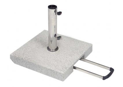Granitschirmst�nder quadrat 30 kg Luxus Trolly
