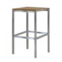 Recycelt Teak-Barhocker Luxor Zebra