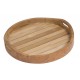 Teak Serviertablett Moulin rund 45 cm