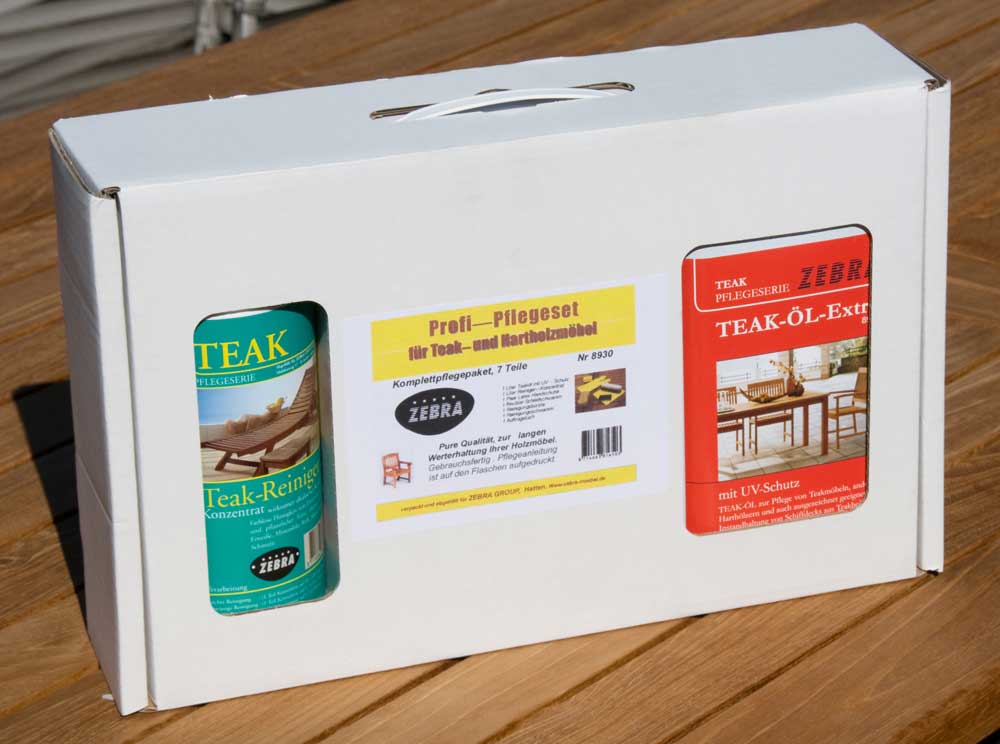 Profi-Pflegeset f�r Teak- und Hartholzm�bel