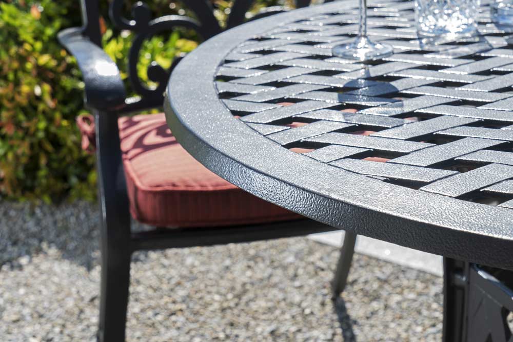 Sager Gartentischgruppe Lazy rot mit Tisch 120 cm Sager