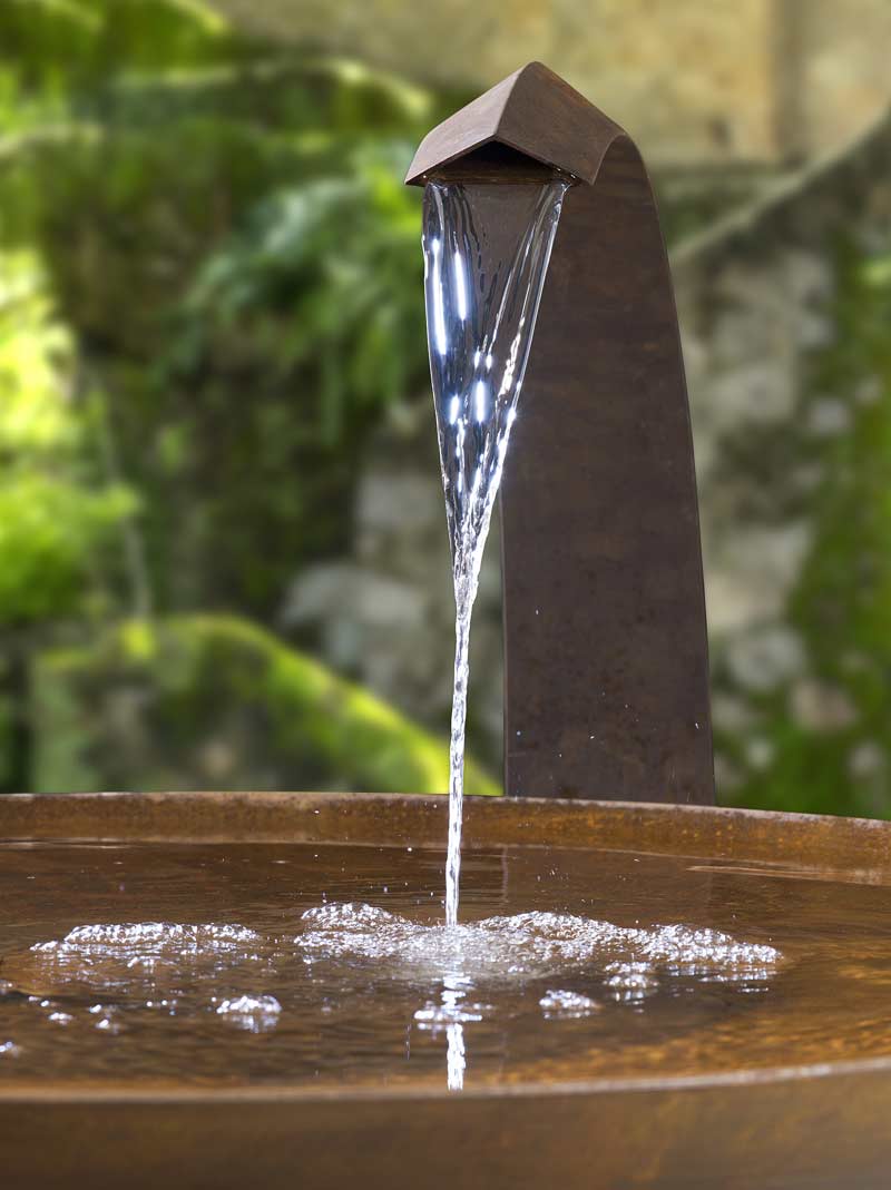 Sager Gartenbrunnen Wasserschale Stahl roh rund 100 cm Sager