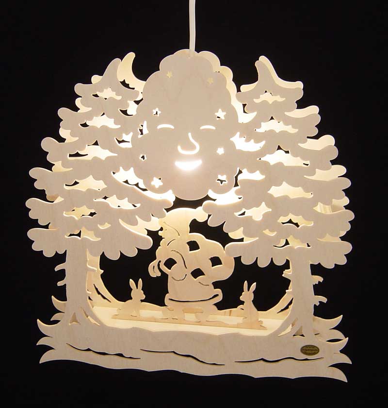 Fensterbild Weihnachtsmann im Wald Aktionspreis Erhowa GmbH Fensterbild Weihnachtsmann im Wald Aktionspreis Erhowa GmbH