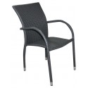 Zebra Geflecht-Sessel Milano quarz