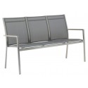 Zebra Gartenbank One 3-Sitzer dark grey