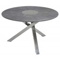 Gartentisch Oryx Sela rund 135 cm Zebra