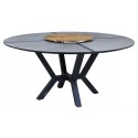 Zebra Gartentisch Helix HPL rund 160 cm