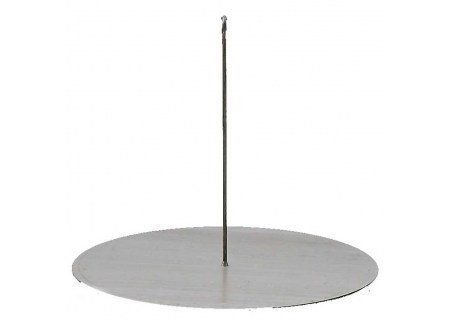 Viking pan plancha SS rund 60 cm Inox zu Fire-Pit und Bal-Grill 800 Nielsen