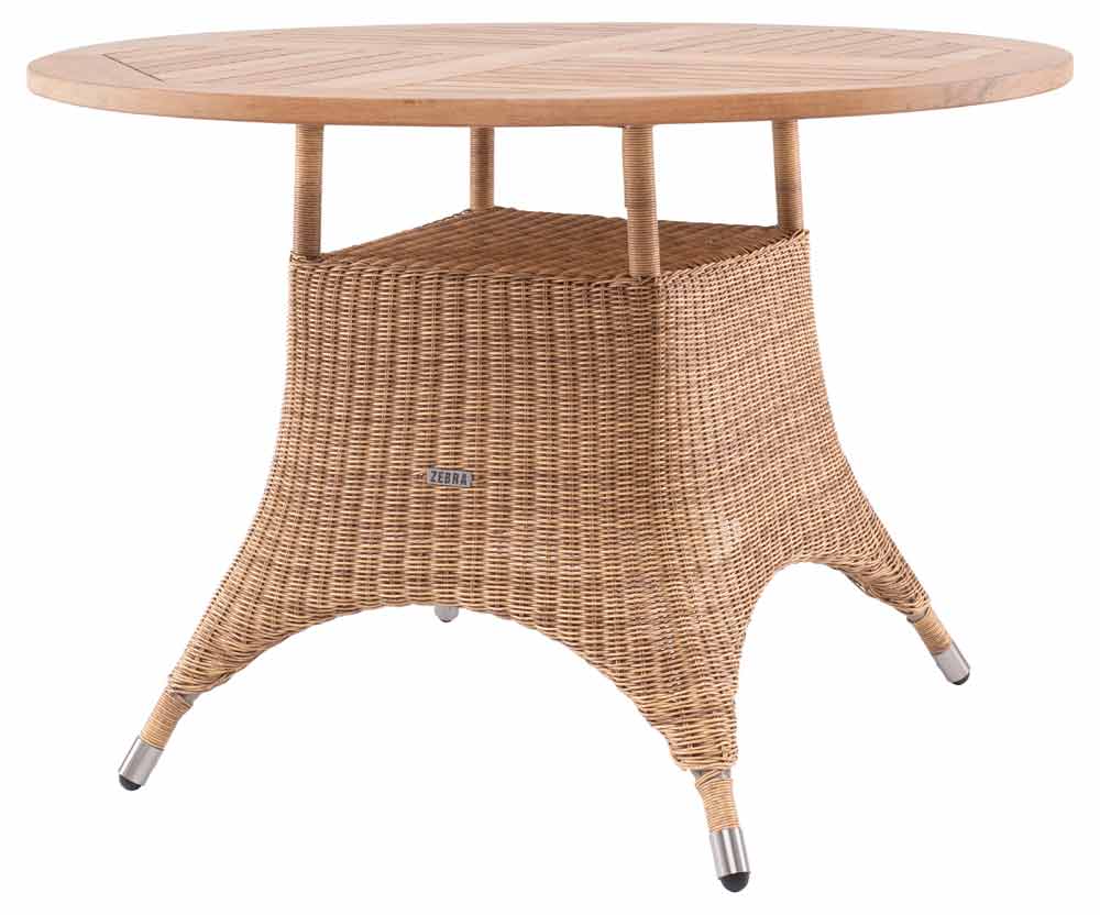 Zebra Gartentisch Savannah honey rund 110 cm Zebra
