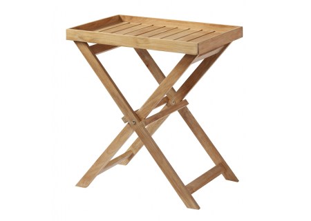 Cinas Tablett Tisch Classic Teak 60x40 cm