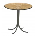 Mandalay Bistrotisch Marguerit 70 cm anthrazit/Teak