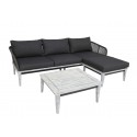 B-Garden Loungeset Ascona grau/anthrazit 217x143 cm