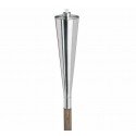 Blomus Gartenfackel Orchos 65007 mit Holzstab braun, 4er-Set