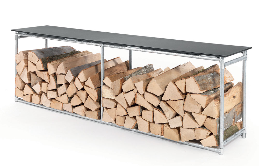 Holzlager Bank 160x32 cm von Schaffner Schaffner 12