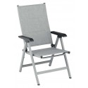 Kettler Klapp-Gartensessel Basic Plus Padded silber/hellgrau