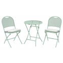 Sow Shin Bistro-Set Mocca Streckmetall mint