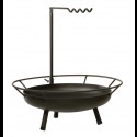 Joes Barbeque Feuerschale Firepit mit Schwenkarm rund 90 cm