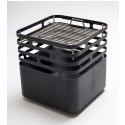 Holzkohlegrill Cube 45x45 cm schwarz von H�fats