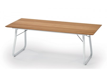 Weishupl Gartentisch Ahoi 200x90 Teak/weiss