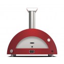 Alfa Forni Gasbackofen Moderno 3 pizze Hybrid antic red