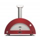Alfa Forni Gasbackofen Moderno 3 pizze Hybrid antic red
