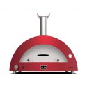Alfa Forni Gasbackofen Moderno 5 pizze Hybrid antic red