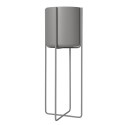 Blomus Pflanzgefss Kena Steel Gray rund 29 cm