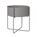Blomus Pflanzgefss Kena Steel Gray rund 39 cm