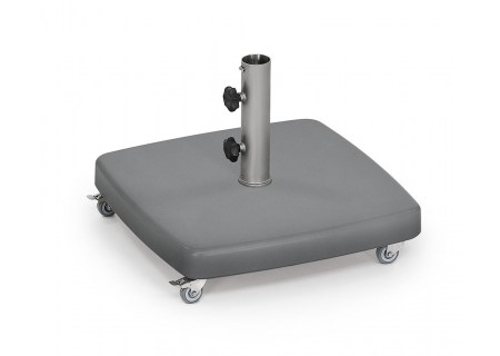 Weishupl Betonsockel eckig 55 kg Hlse 40 mm mit Rollen