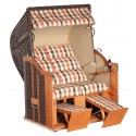 Strandkorb Classic Duo Rombo Karo Sonnenpartner