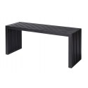Cinas Rib Bank 104 cm Mahagoni schwarz