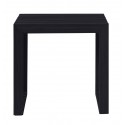 Cinas Rib Hocker Mahagoni schwarz