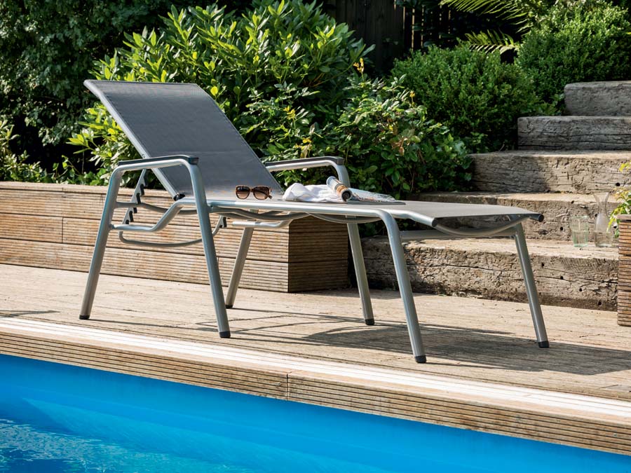 Kettler Gartenliege Cirrus anthrazit/anthrazitgrau Kettler