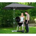 Doppler Kurbelschirm Grillmeister 200x250 cm