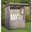 Outdoor-Lounge H�ttengl�ck silbergrau