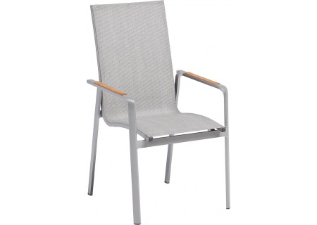 Kettler Gartensessel Diamond HL silber/hellgrau