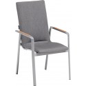 Kettler Gartensessel Diamond HL silber/Flanelle