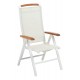 Kettler Klappsessel Memphis weiss-matt/beige