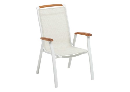 Kettler Gartensessel Memphis weiss-matt/beige