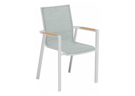 Kettler Gartensessel Sense weiss matt/aqua